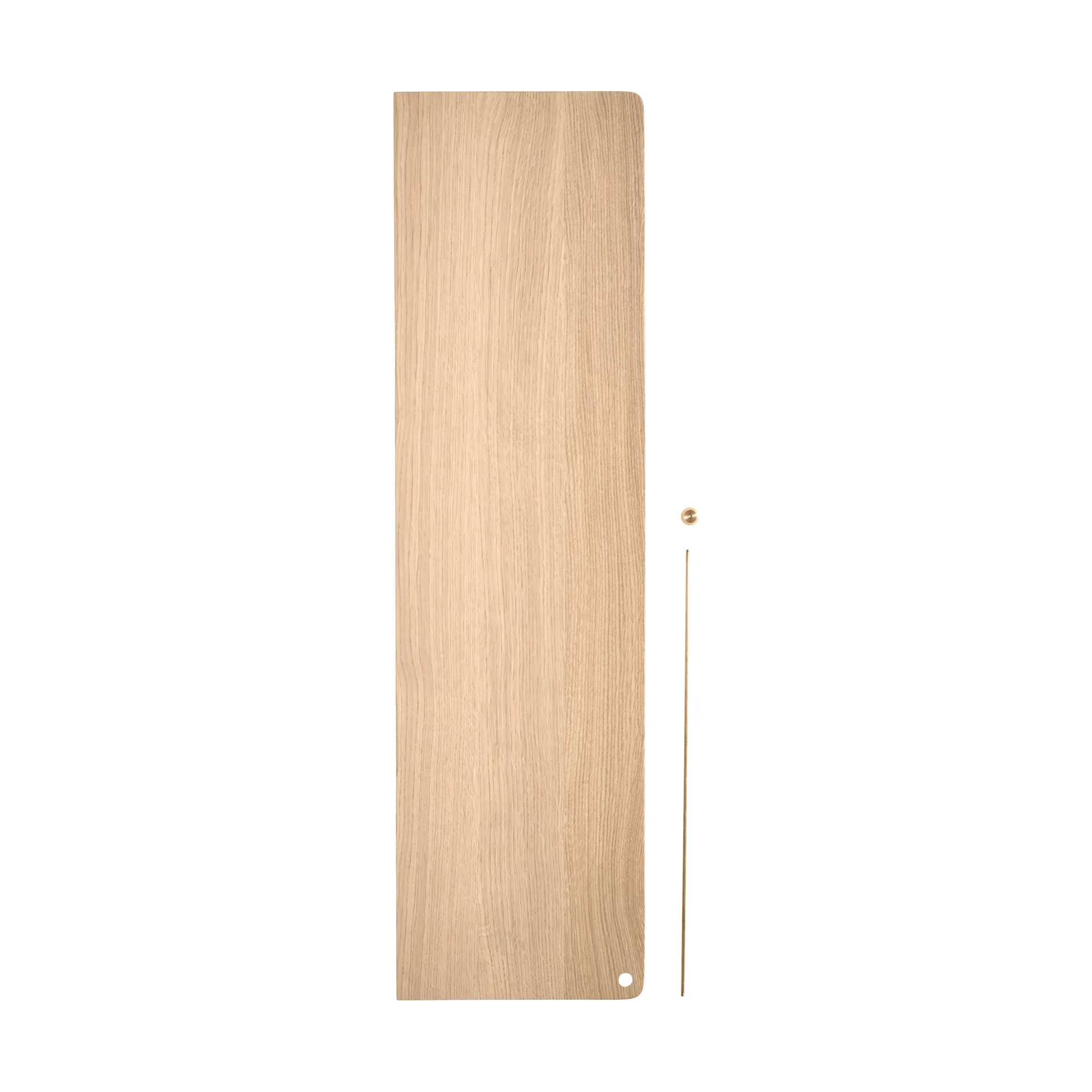 Stedge Add-on hylle, Hvitpigmentert eik-messing, 80 cm Woud