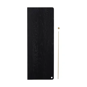 Stedge Add-on hylle - Svart eik-messing - Woud