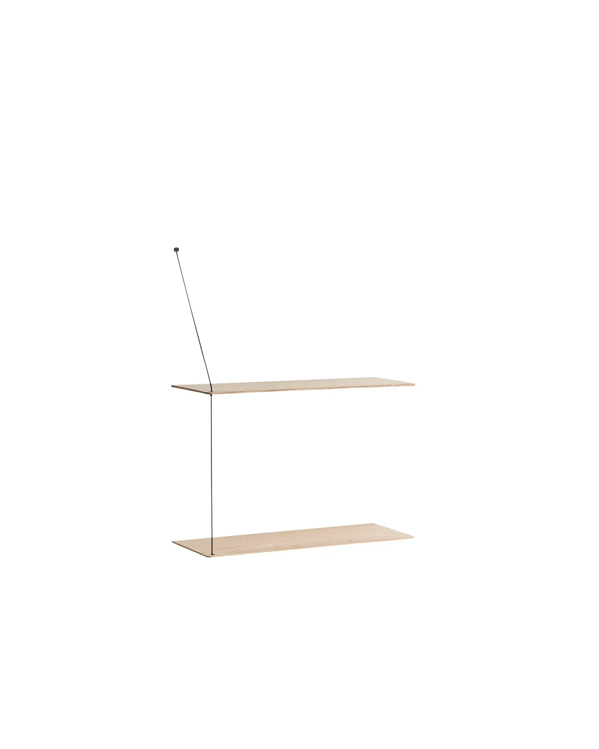 Stedge hylle 60 cm, Hvitpigmentert eik Woud