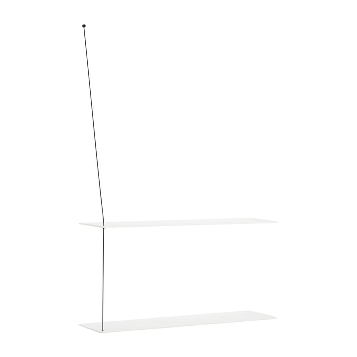 Stedge hylle 80 cm - Hvitmalt eik - Woud