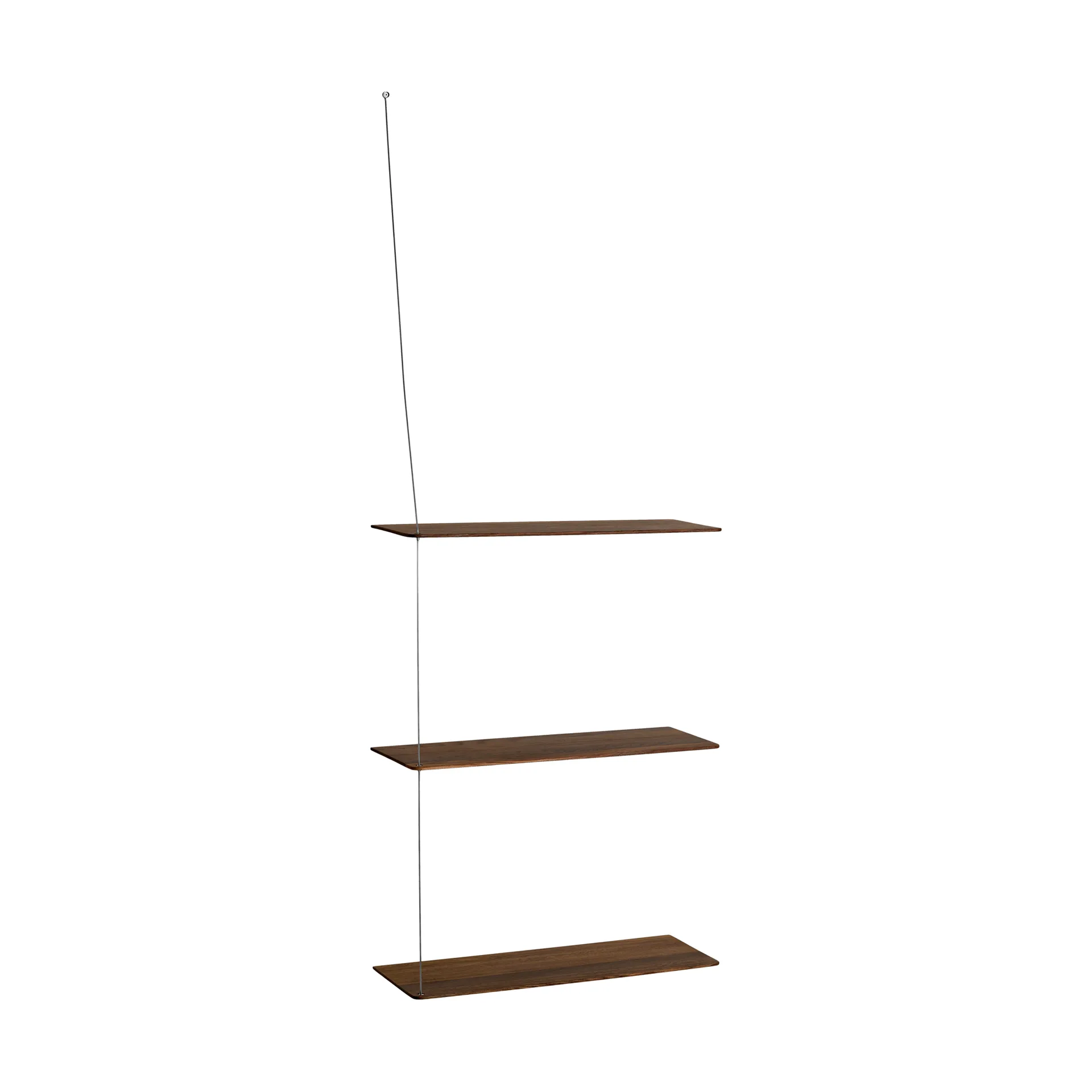 Stedge hylle, Røkt eik-børstet stål, 60 cm, 3 hyller Woud