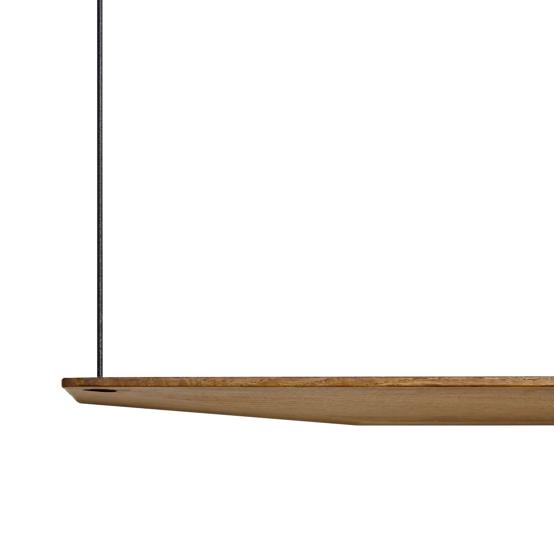 Stedge hylle, Røkt eik-svart, 80 cm, 2 hyller Woud