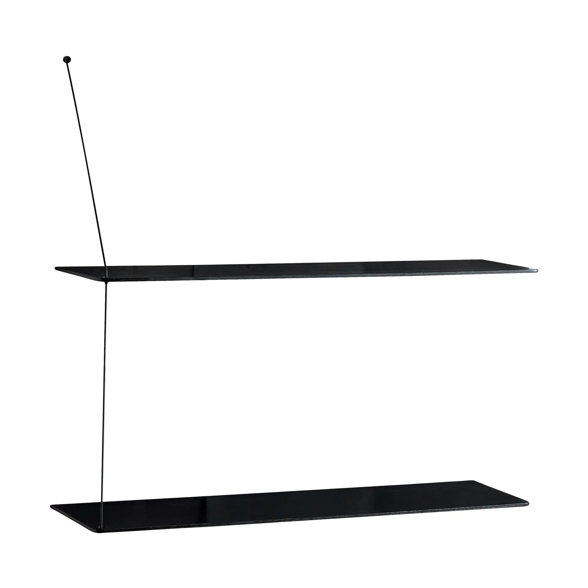 Stedge hylle, Svart eik, 80 cm, 2 hyller Woud