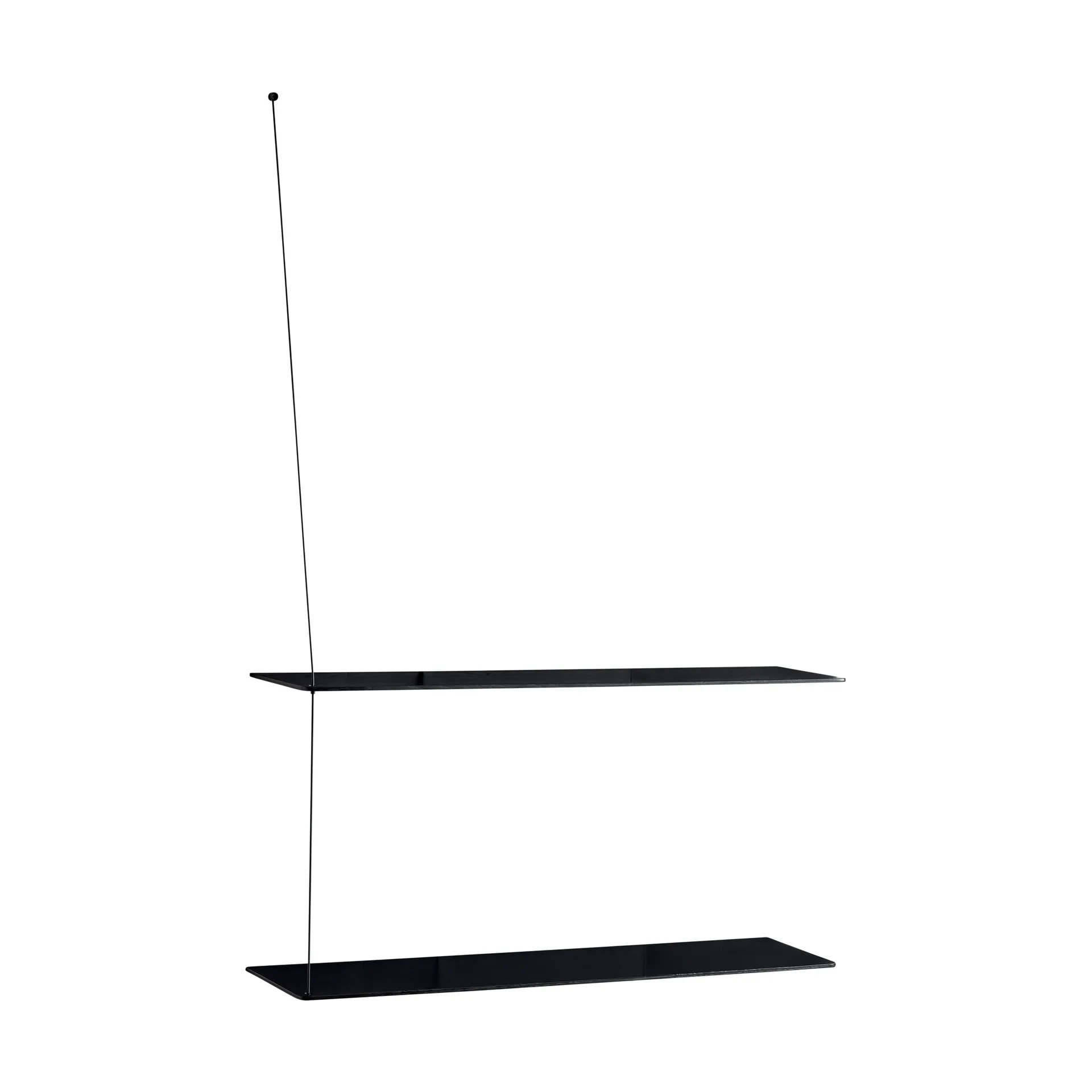 Stedge hylle, Svart eik, 80 cm, 2 hyller Woud