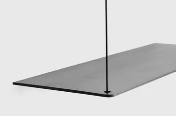 Stedge hylle - Svart eik, 80 cm, 2 hyller - Woud