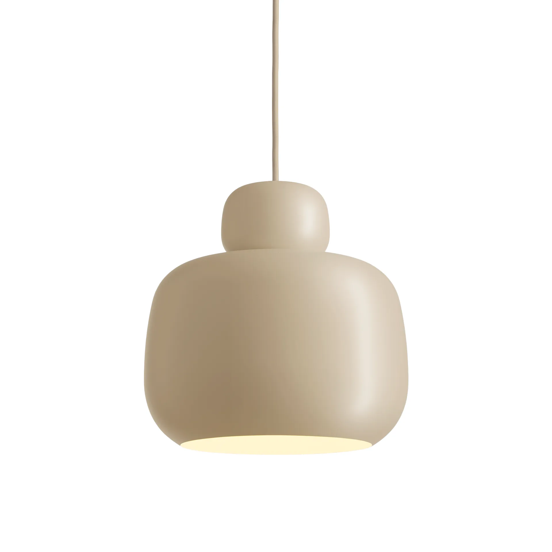 Stone taklampe large, Beige Woud