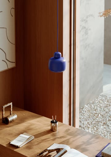 Stone taklampe small - Cobalt blue - Woud