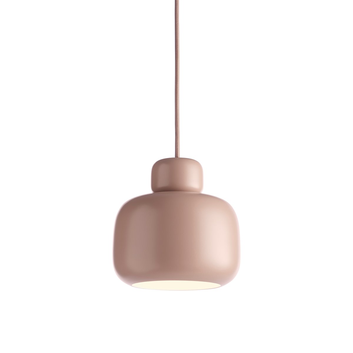 Bilde av Woud Stone taklampe small Dusty rose