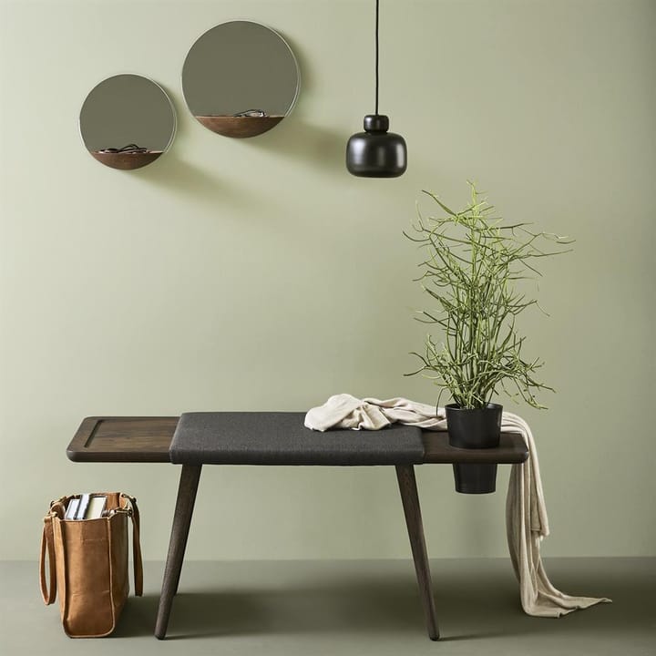 Stone taklampe small, sort Woud