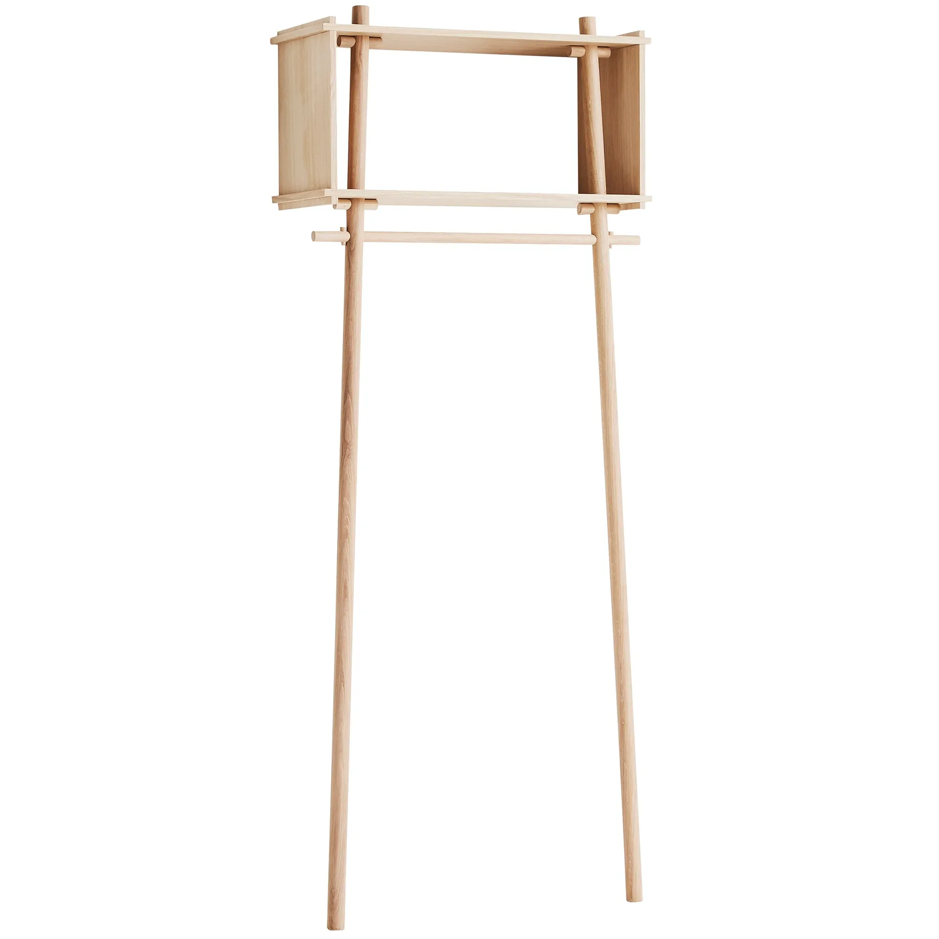 Töjbox klesstativ, trebehandlet eik Woud