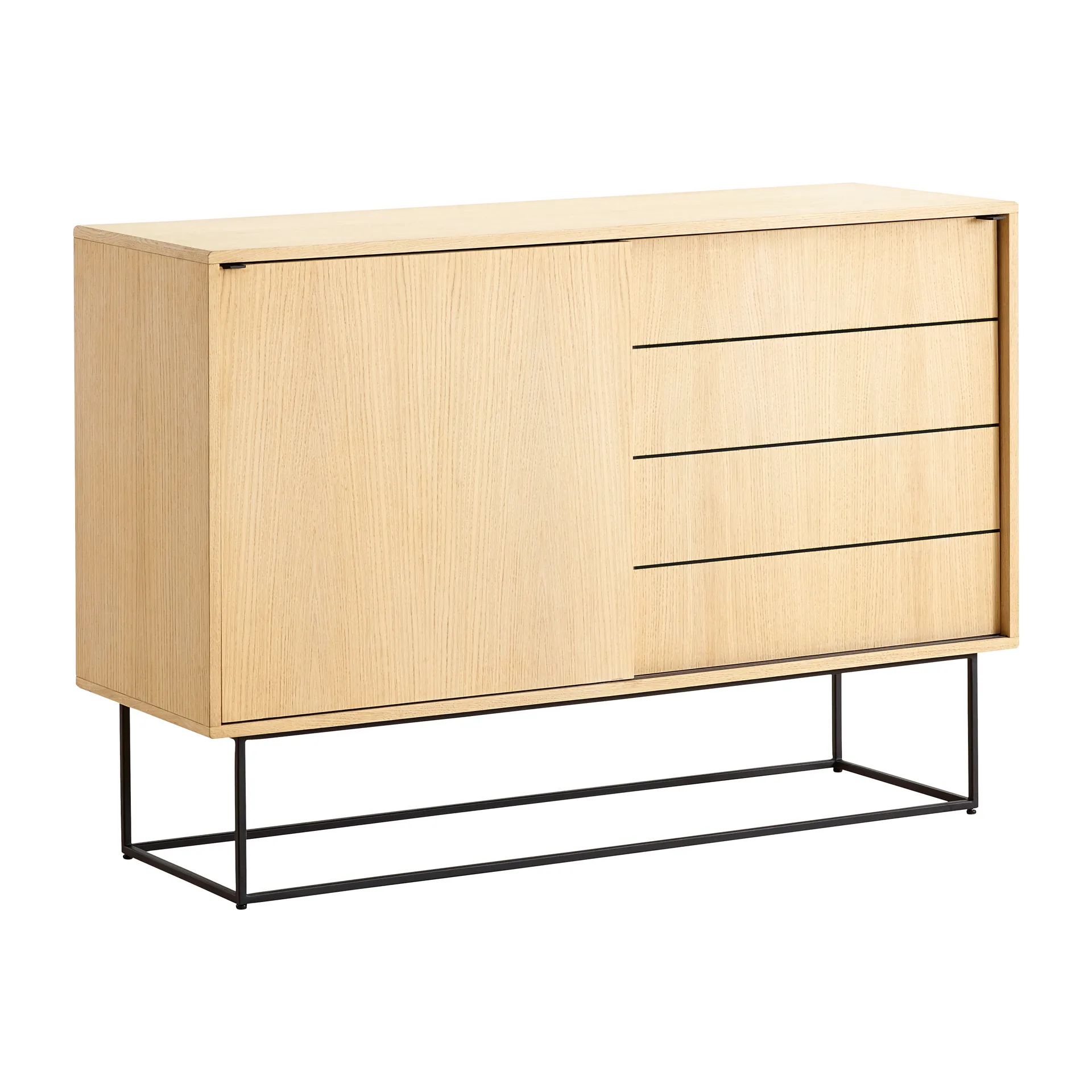 Virka sideboard, høy 120 cm, Eik Woud