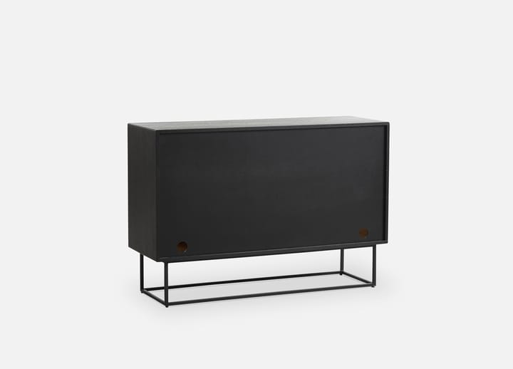 Virka sideboard, høy 120 cm, Svart - eik Woud