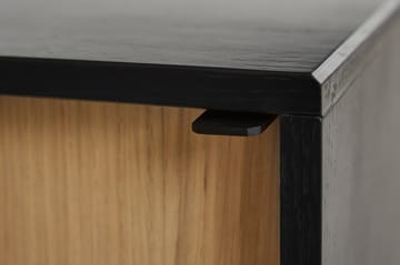 Virka sideboard, høy 120 cm - Svart - eik - Woud