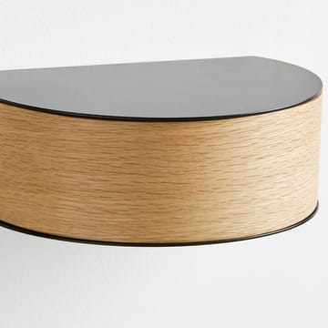 Wallie hylle - svart, eik - Woud
