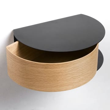 Wallie hylle - svart, eik - Woud