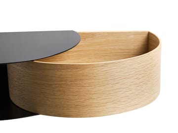 Wallie hylle - svart, eik - Woud