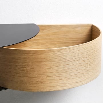 Wallie hylle - svart, eik - Woud