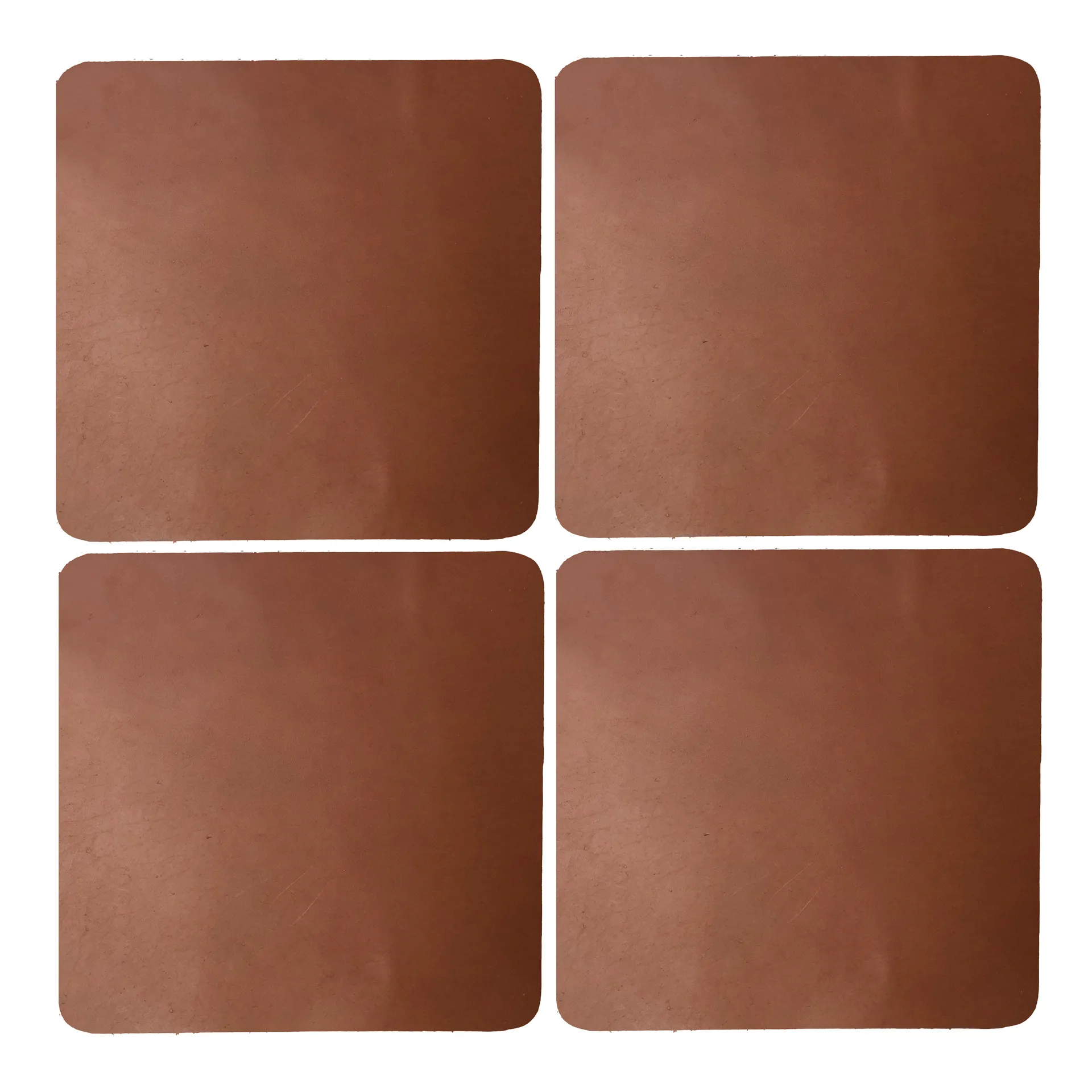 Cuba glassunderlag 4-pakning, Cognac Xapron