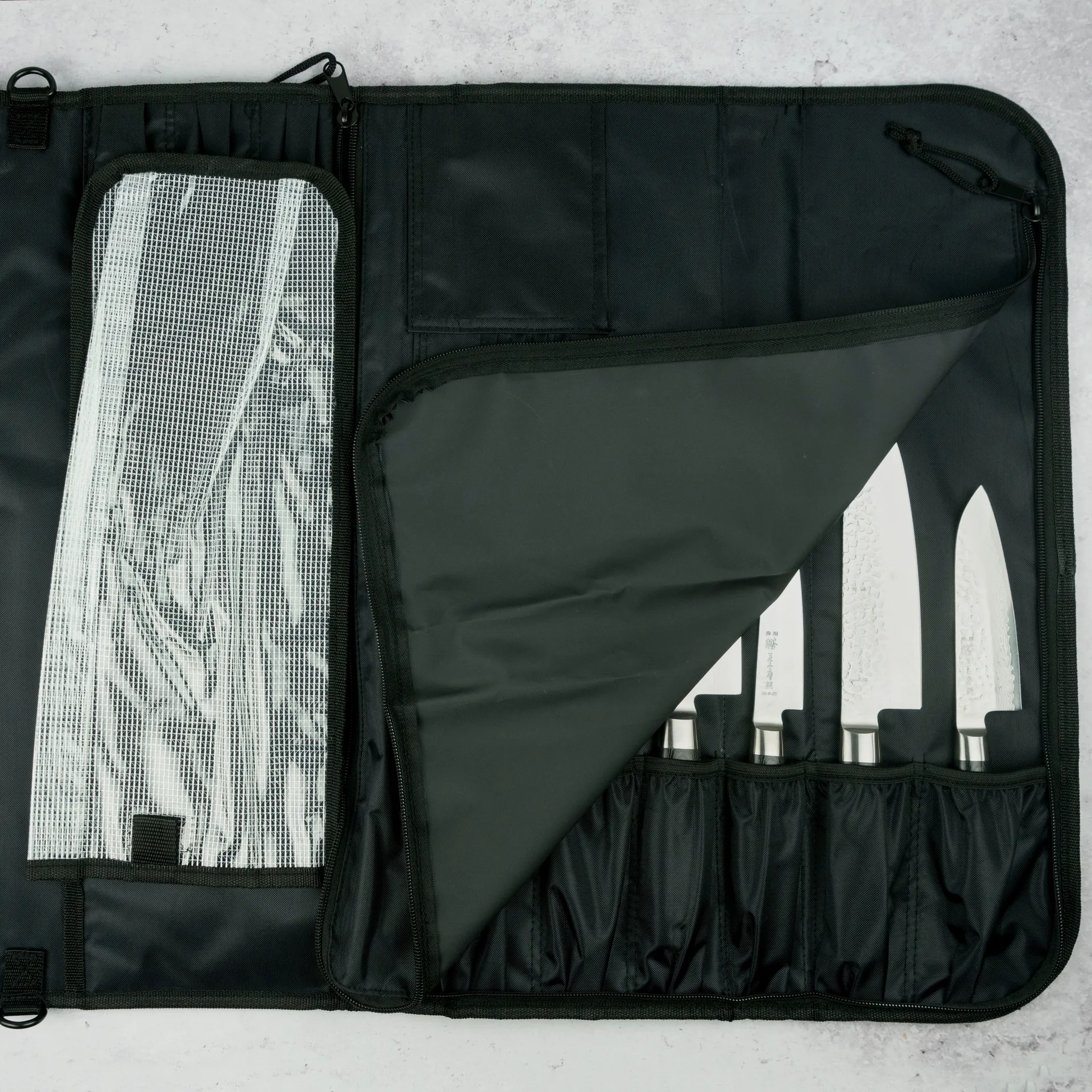 Yaxell knivveske for 10 kniver, Sort Yaxell