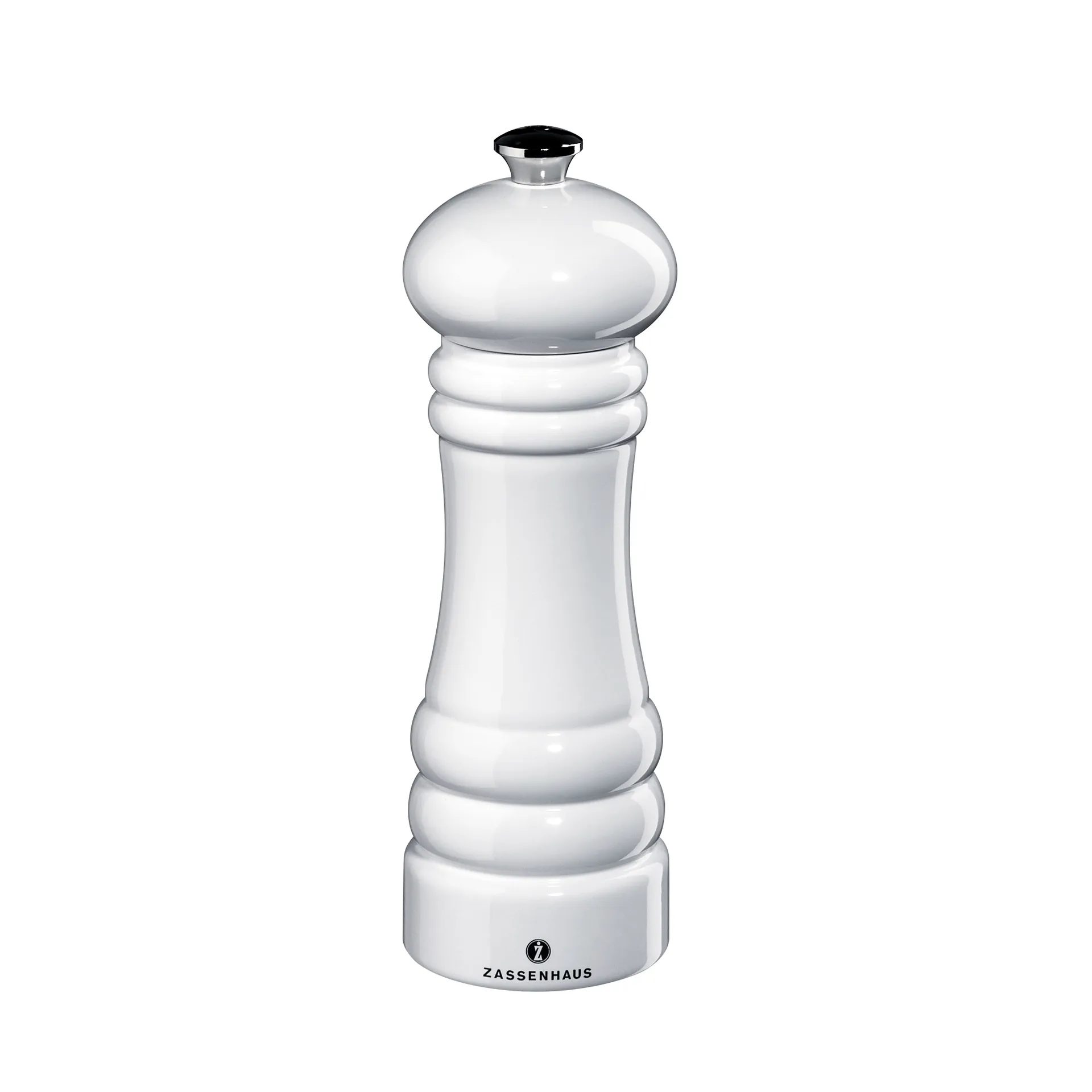 Berlin pepperkvern blank hvit, 18 cm Zassenhaus