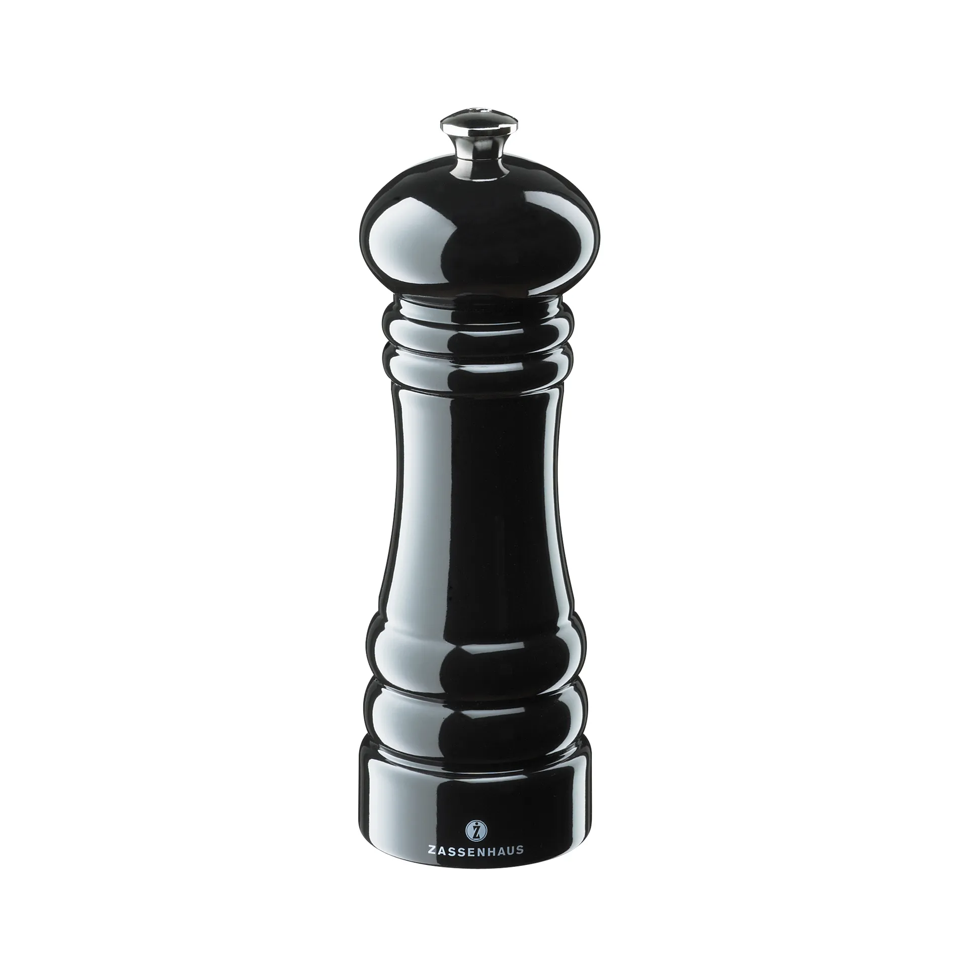 Berlin pepperkvern blank svart, 18 cm Zassenhaus
