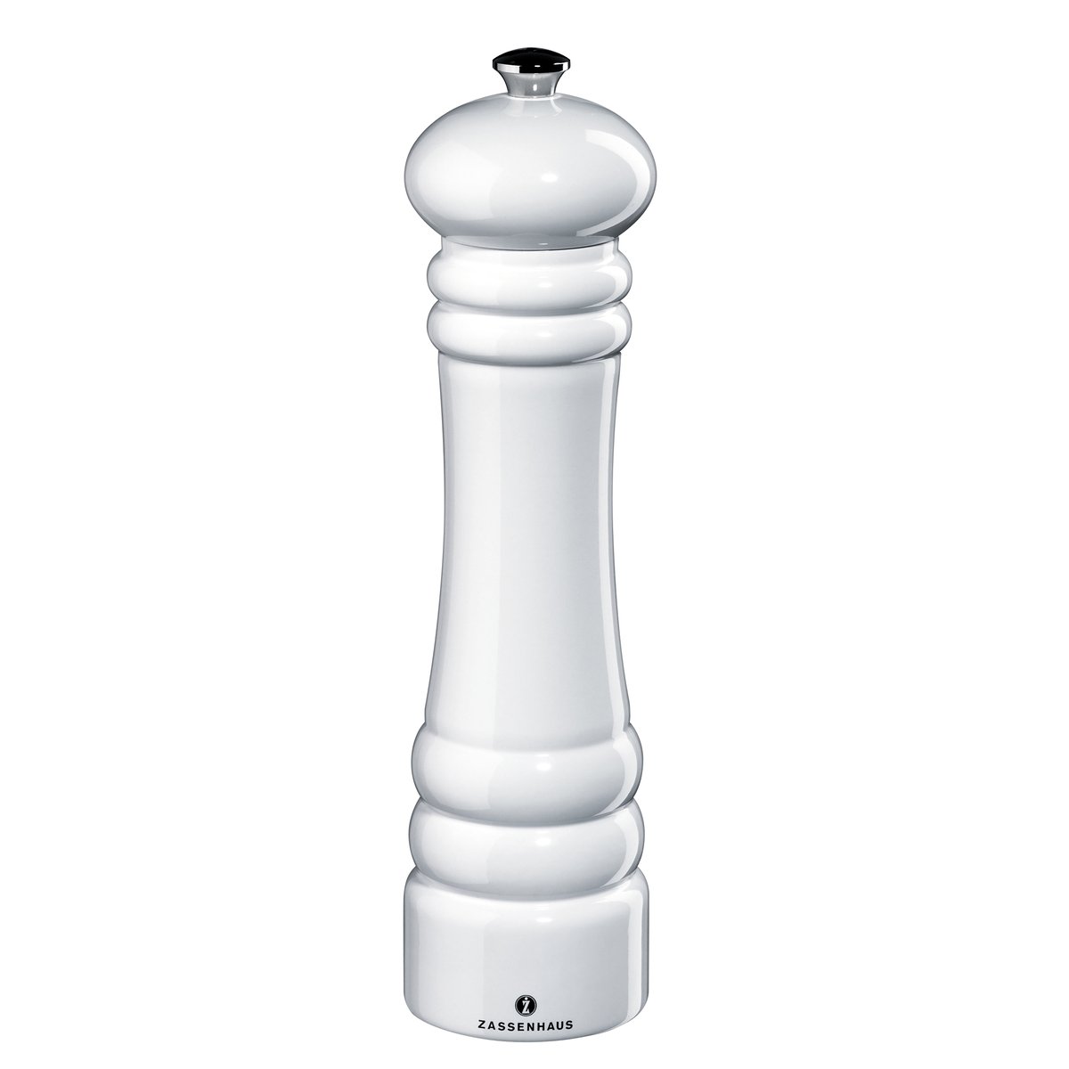 Zassenhaus Berlin saltkvern blank hvit 24 cm