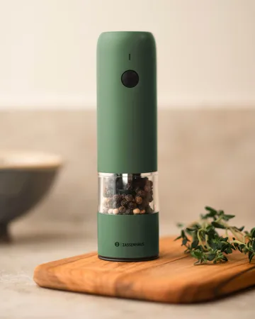 Köln elektrisk pepperkvern - Grønn, 14 cm - Zassenhaus