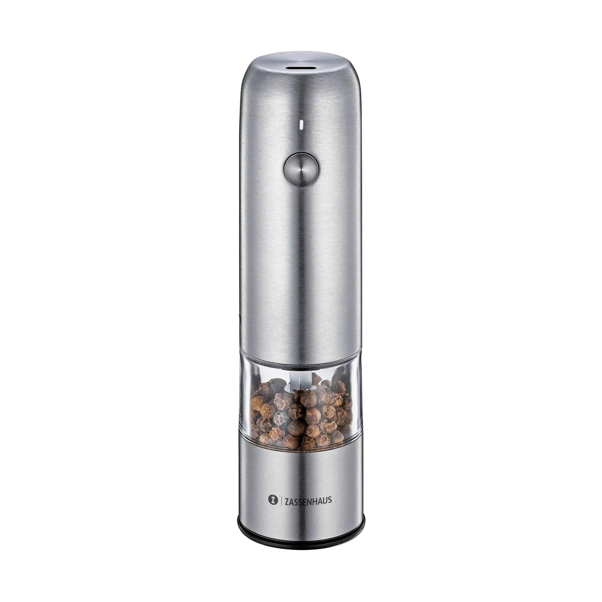 Köln elektrisk pepperkvern, Rustfritt stål, 14 cm Zassenhaus