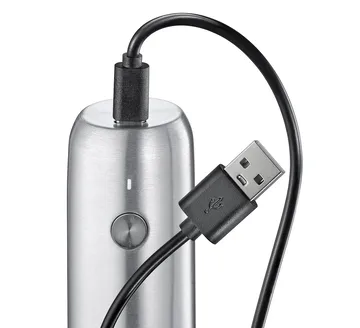 Köln elektrisk pepperkvern - Rustfritt stål, 14 cm - Zassenhaus