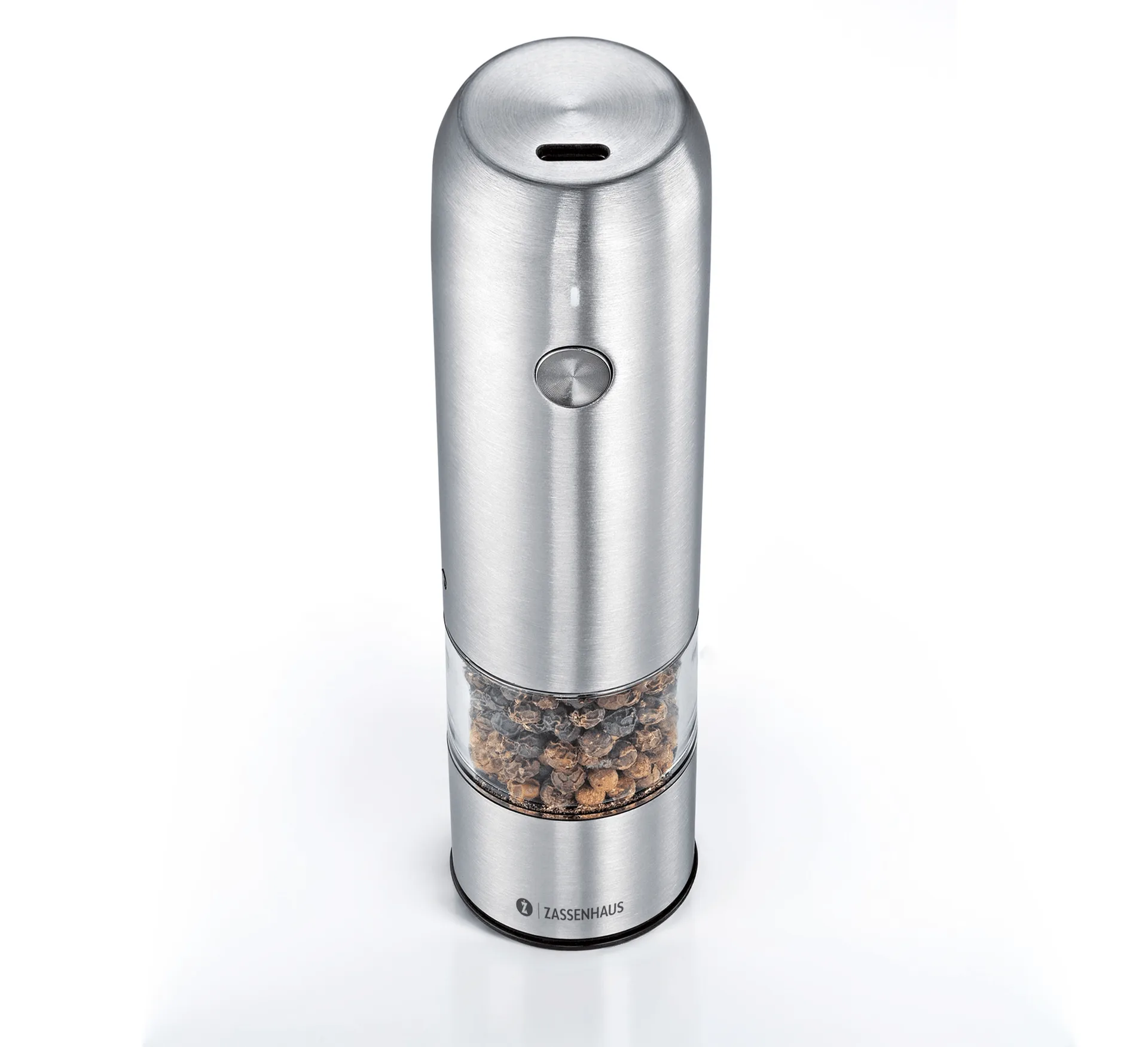 Köln elektrisk pepperkvern, Rustfritt stål, 14 cm Zassenhaus