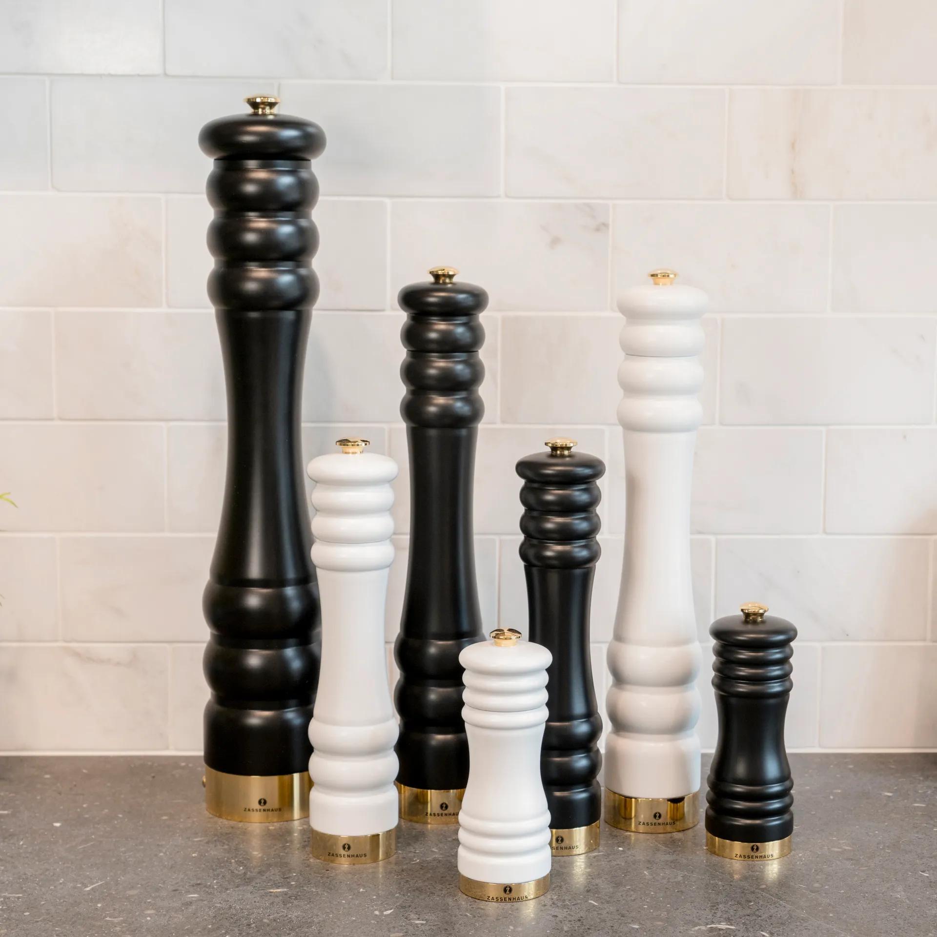 München pepperkvern matt 15 cm, Svart-gull Zassenhaus