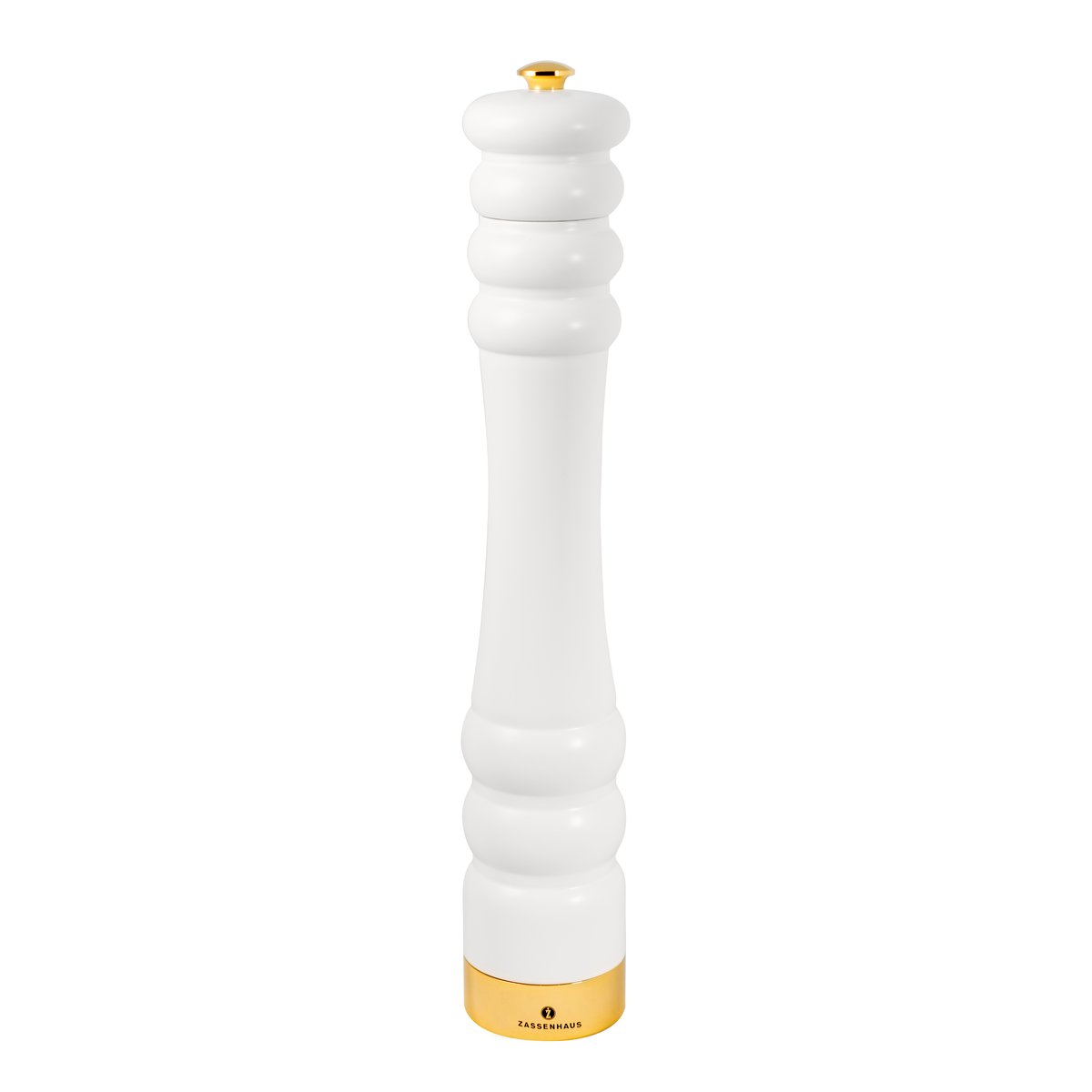 Pepperkvern Matthvit/Gull 35 cm
