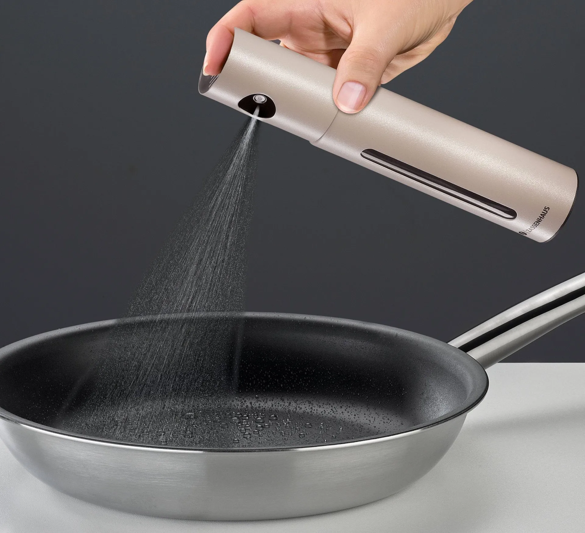Oleon sprayflaske for olje, Grå Zassenhaus