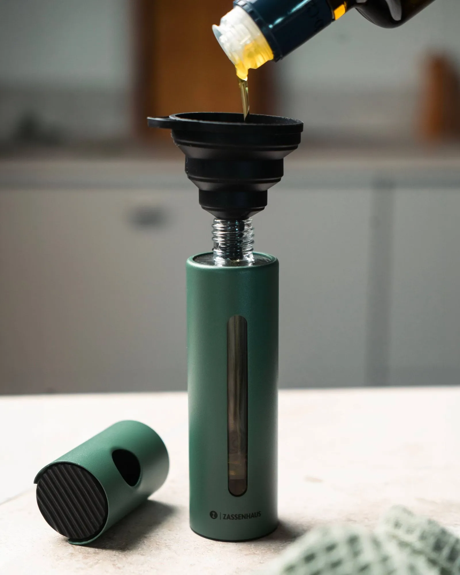 Oleon sprayflaske for olje, Grønn Zassenhaus