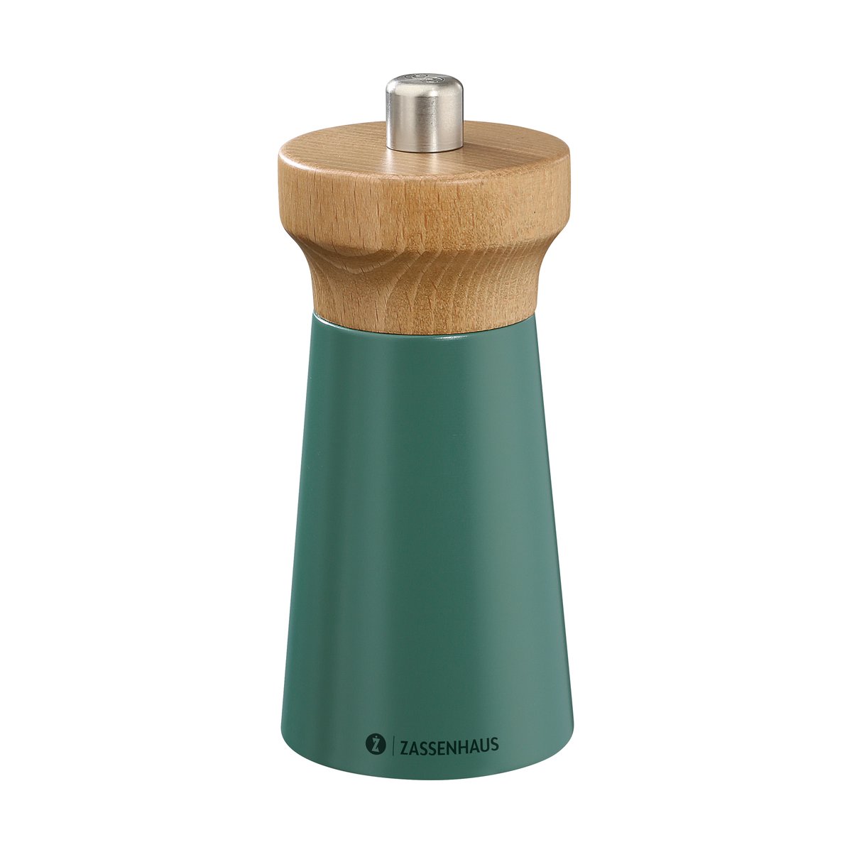 Zassenhaus Westerland saltkvern 12 cm Grønn | Skandinavisk Design | Salt- & Pepperkverner | Grønn