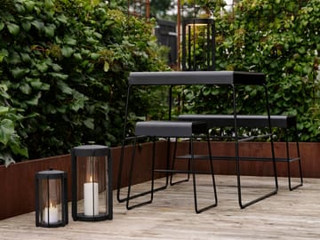 A-bench outdoor benk med hylle 45 cm - Black - Zone Denmark