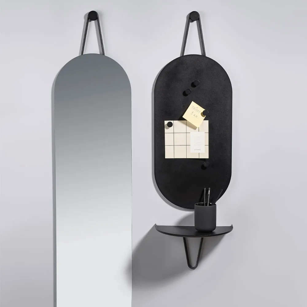 A-Bulletin Board oppslagstavle, soft grey, inkl. magneter Zone Denmark