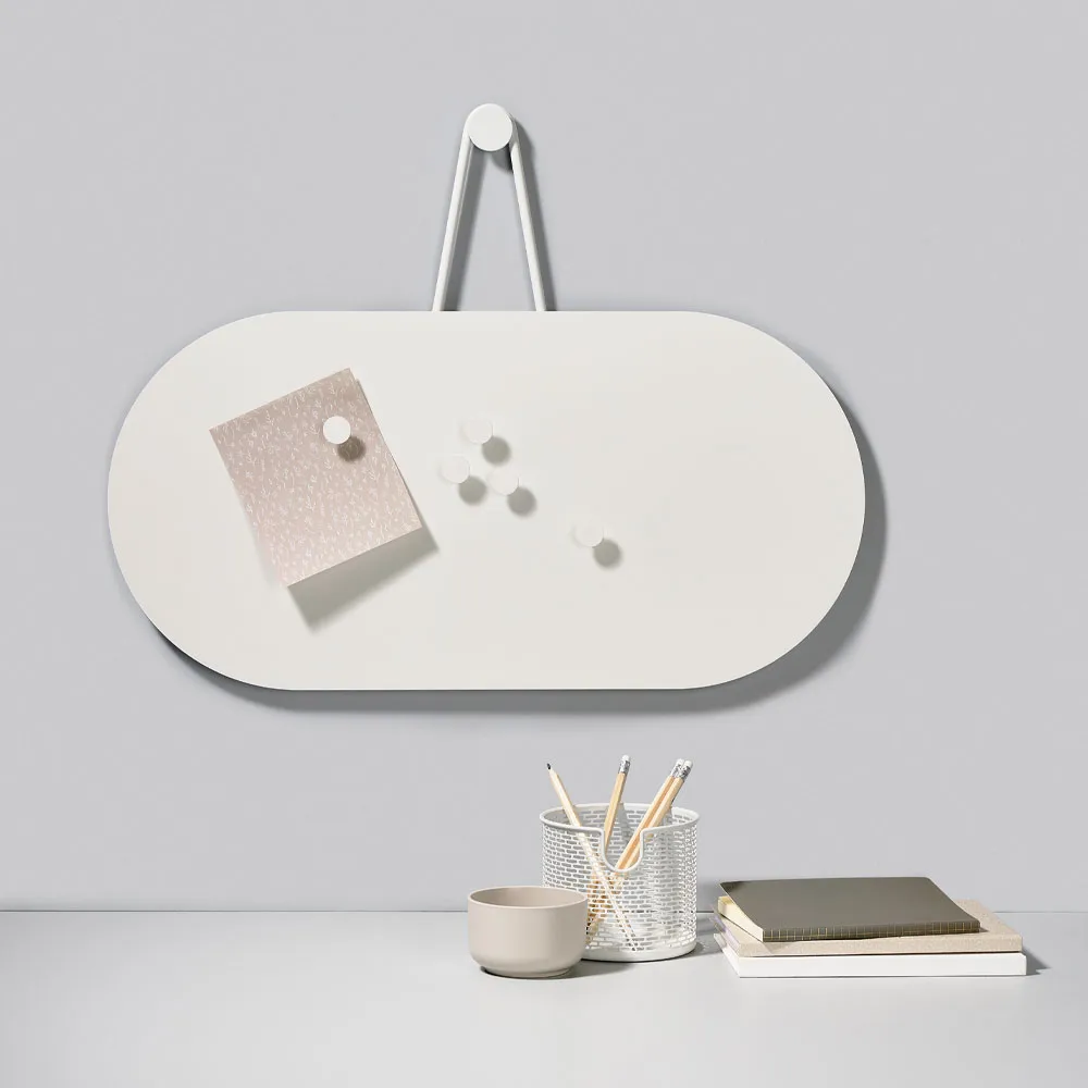 A-Bulletin Board oppslagstavle, soft grey, inkl. magneter Zone Denmark