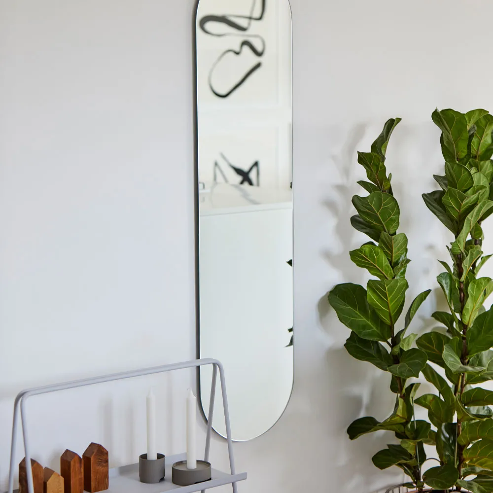 A-Wall Mirror speil, soft grey, small Zone Denmark