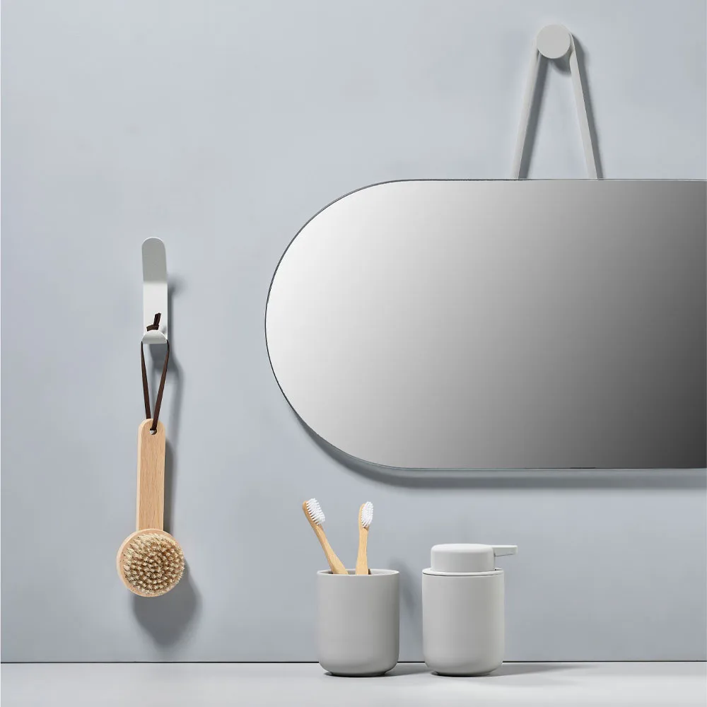A-Wall Mirror speil, soft grey, small Zone Denmark