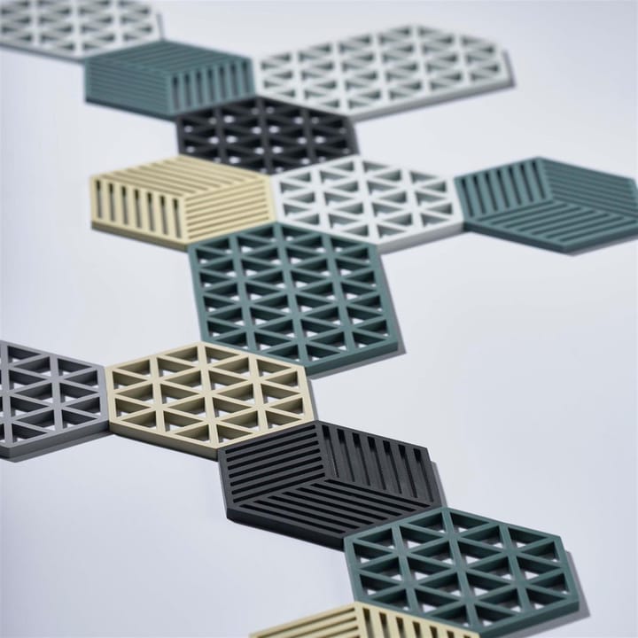 Hexagon gryteunderlag, cool grey Zone Denmark