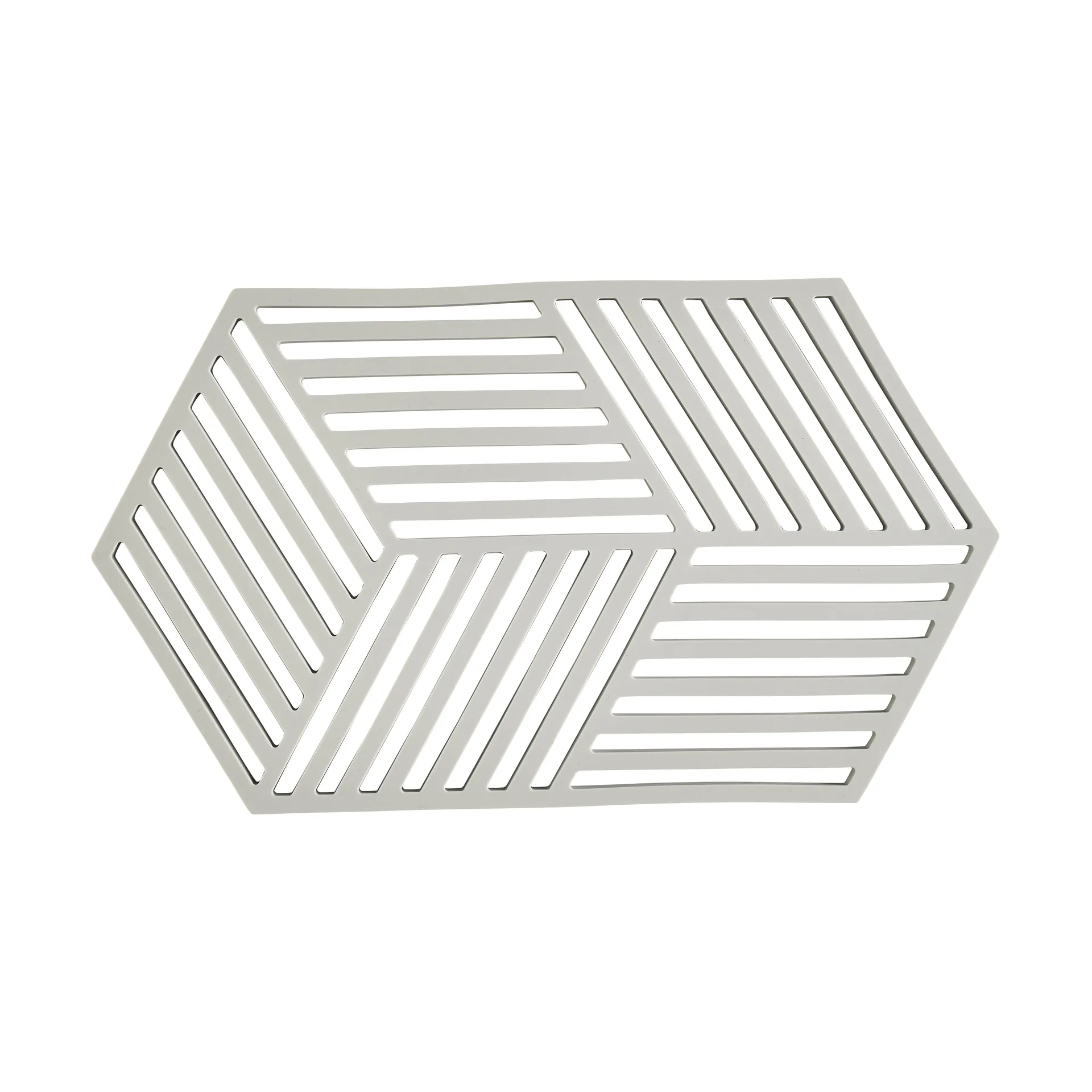 Hexagon gryteunderlag stor, Warm Grey Zone Denmark
