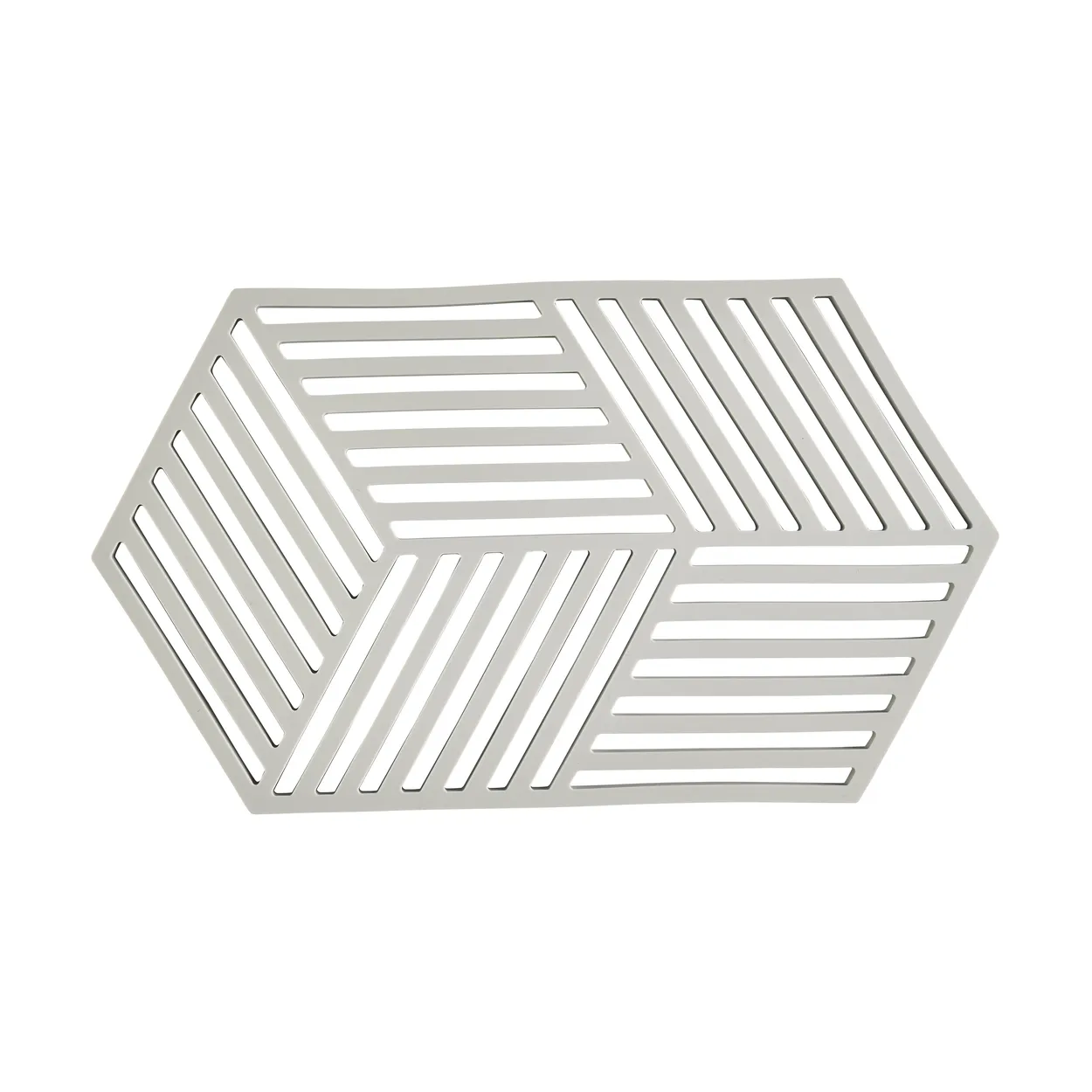 Zone Denmark Hexagon gryteunderlag stor Warm Grey | Skandinavisk Design | Gryteunderlag | Grå