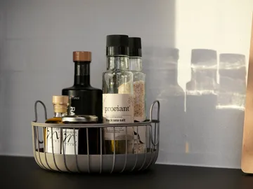 Inu kurv Ø22x8 cm - Taupe - Zone Denmark