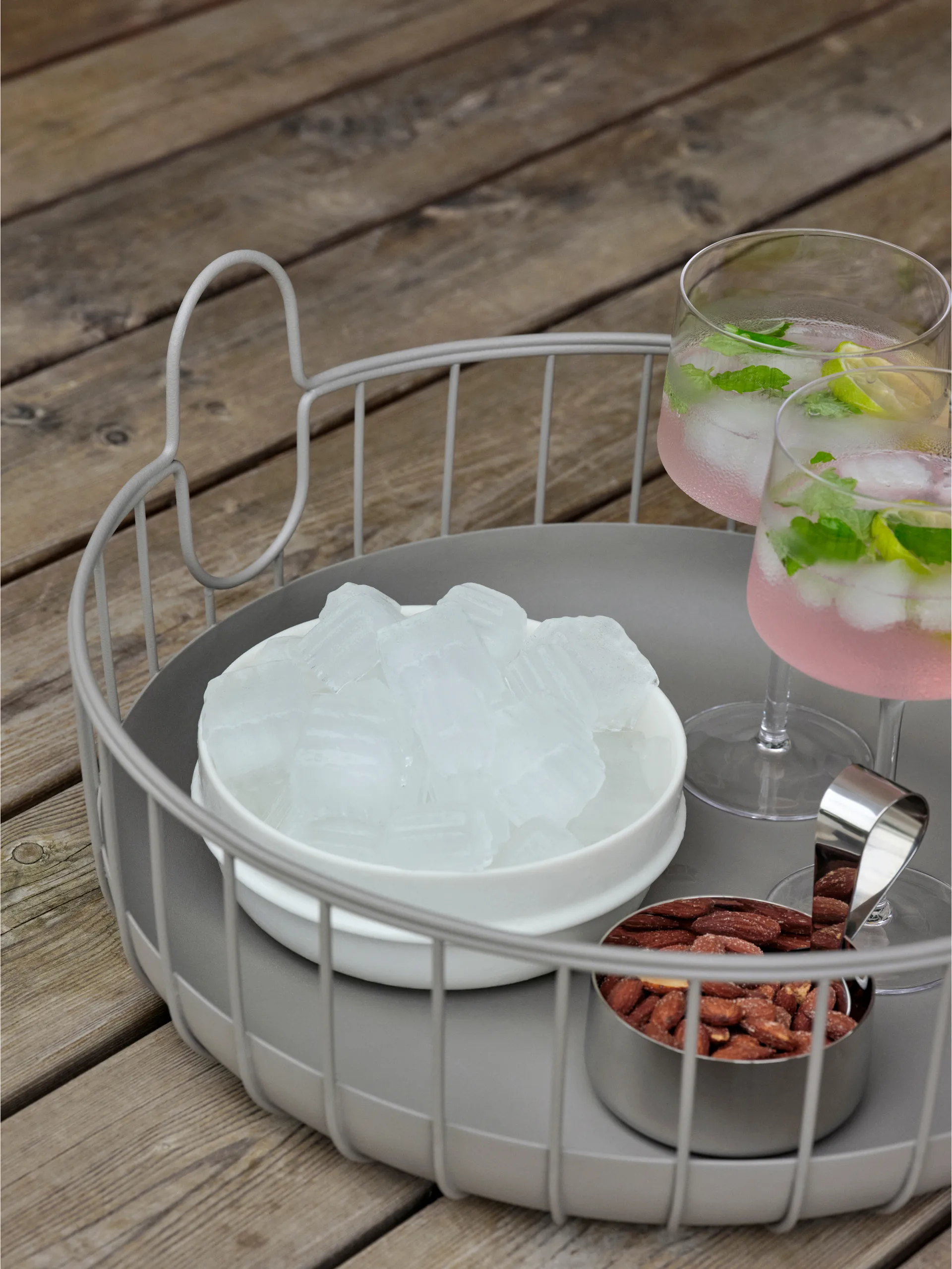 Inu kurv Ø38x18 cm, Taupe Zone Denmark