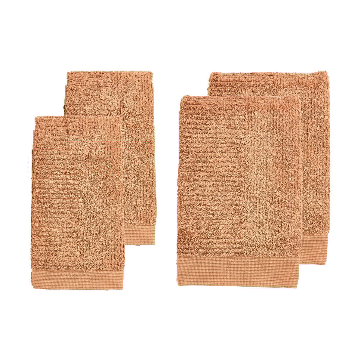 Zone Denmark Klassisk håndklesett 4 deler Mandarine