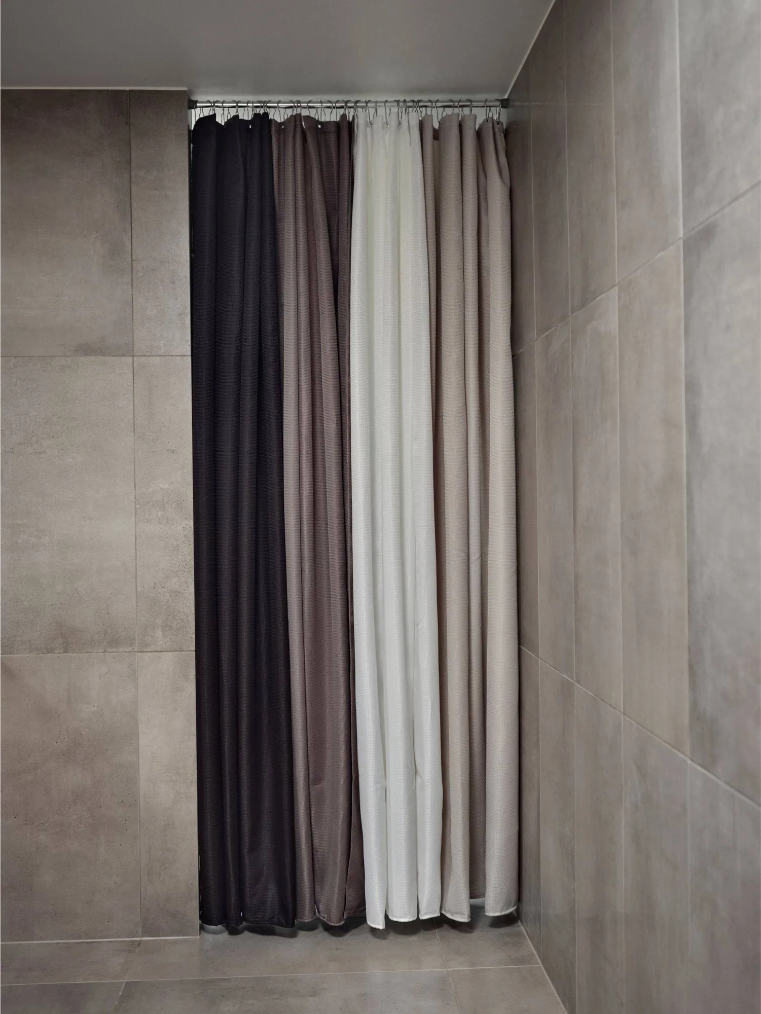 Lux dusjforheng, Soft grey, 180x220 cm Zone Denmark