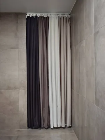 Lux dusjforheng - Taupe, 180x220 cm - Zone Denmark