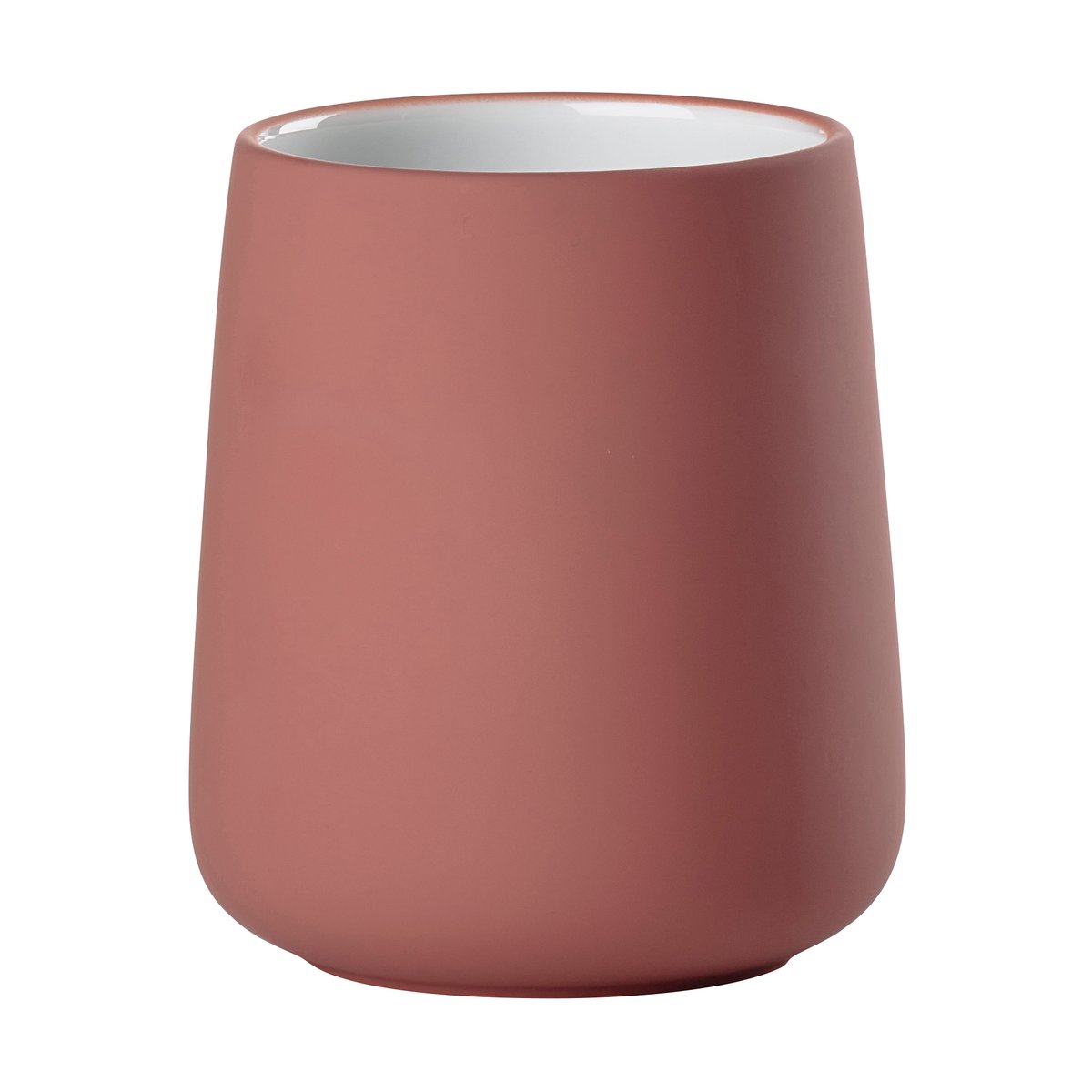 Zone Denmark Nova tannbrstekopp Peach red | Skandinavisk Design | Tannbørsteholder | Rød