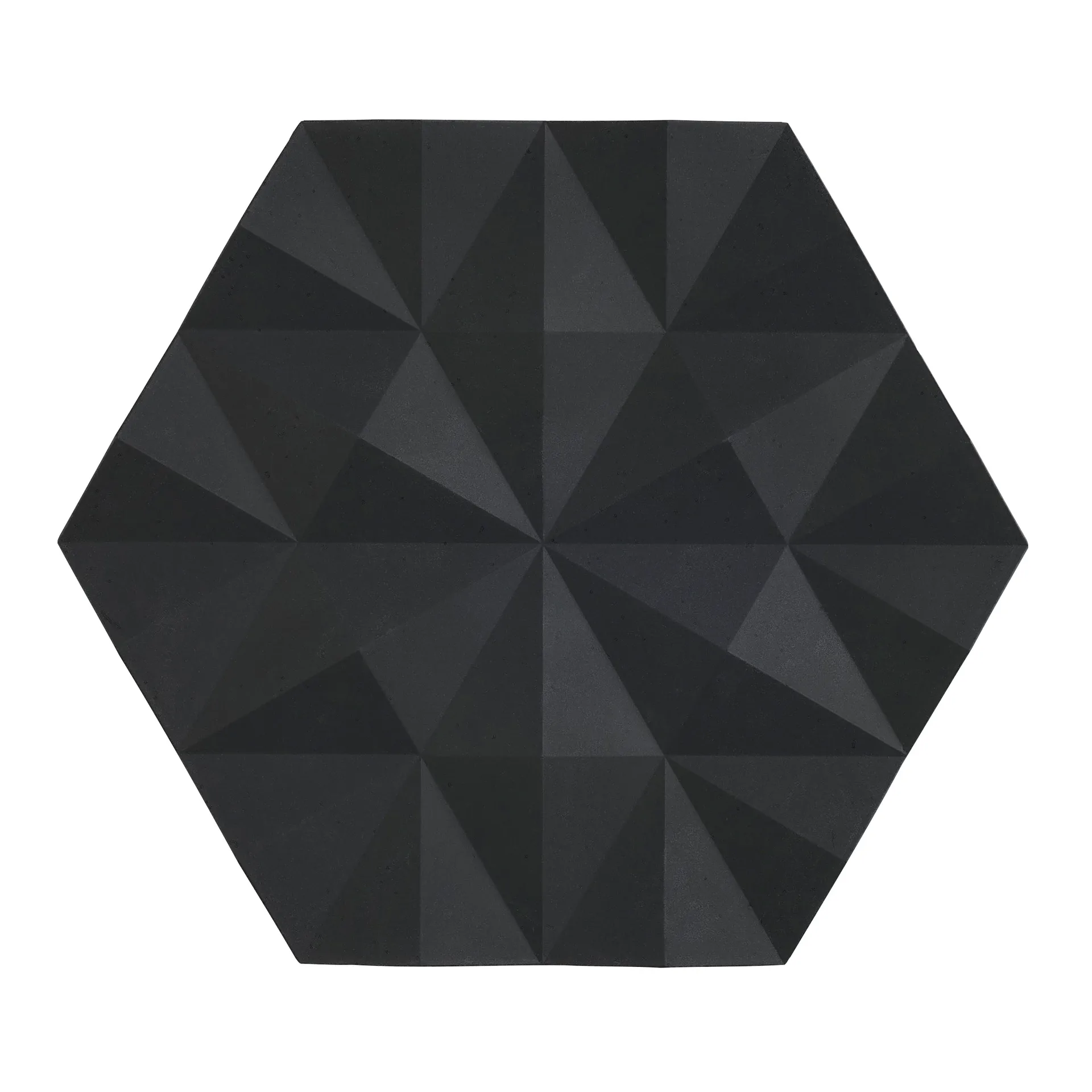 Ori Facet gryteunderlag 14x16 cm, Black Zone Denmark